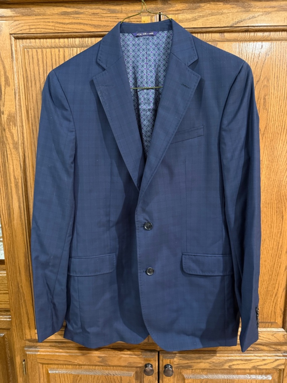 Ted Baker Men's Navy Two-Button Suit